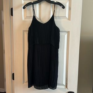 BCBG pleated mini dress with spaghetti straps. Super flattering on. Size S.